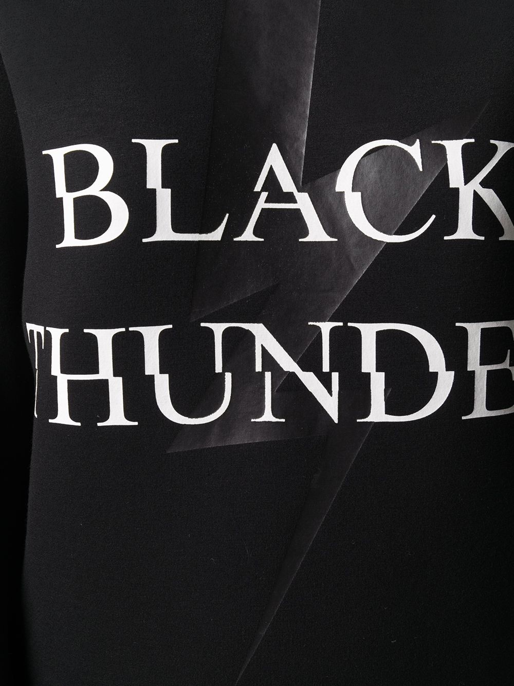 Black Thunder print sweatshirt - 5