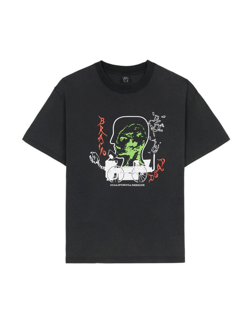 Alien Tractor T-shirt - Washed Black - 1