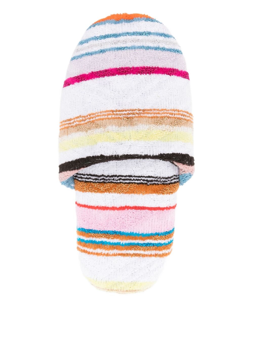 Giacomo striped cotton slippers - 4