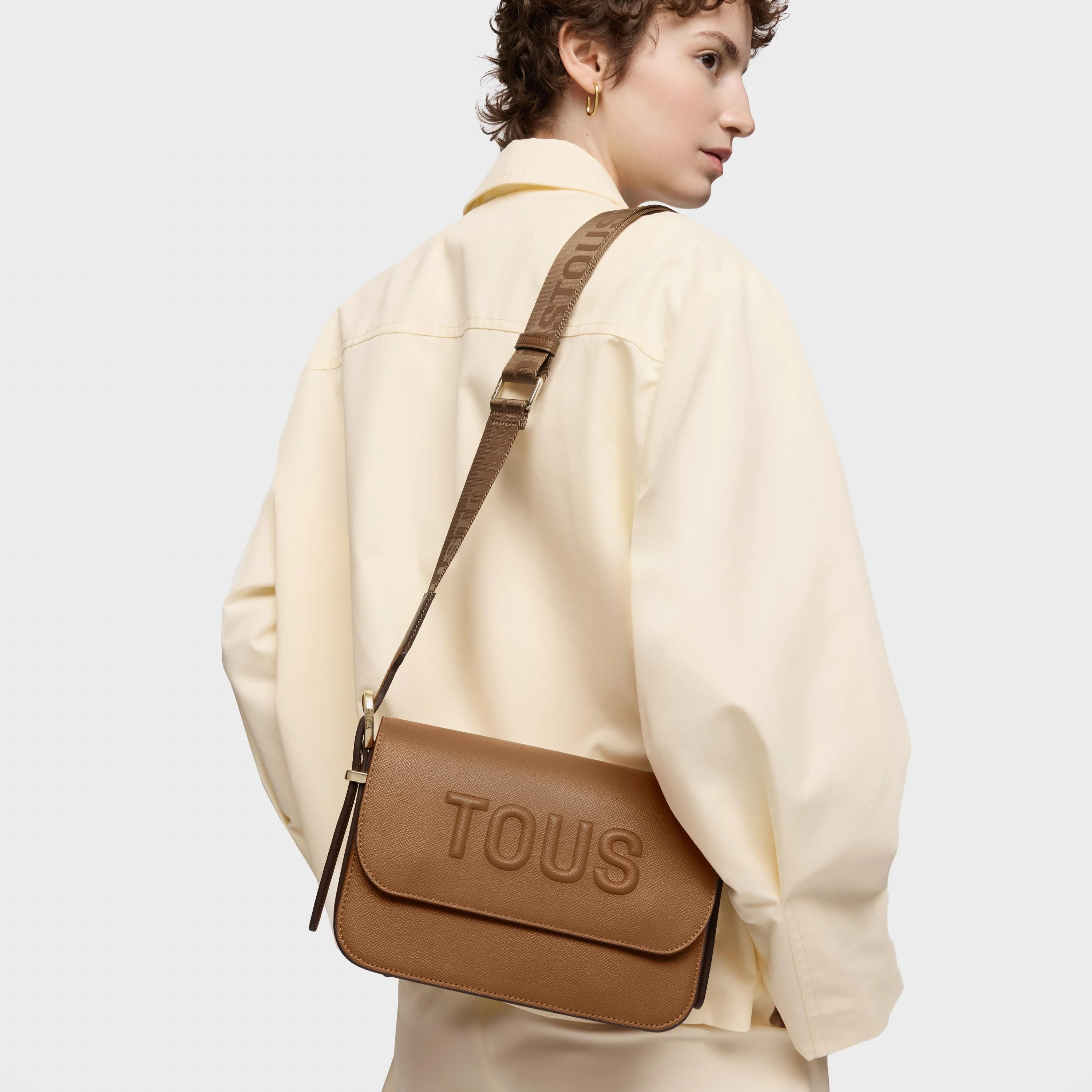 Medium camel-colored Crossbody bag TOUS Brenda - 1