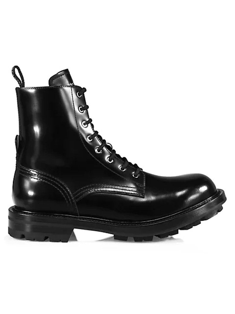Leather Combat Boots - 1