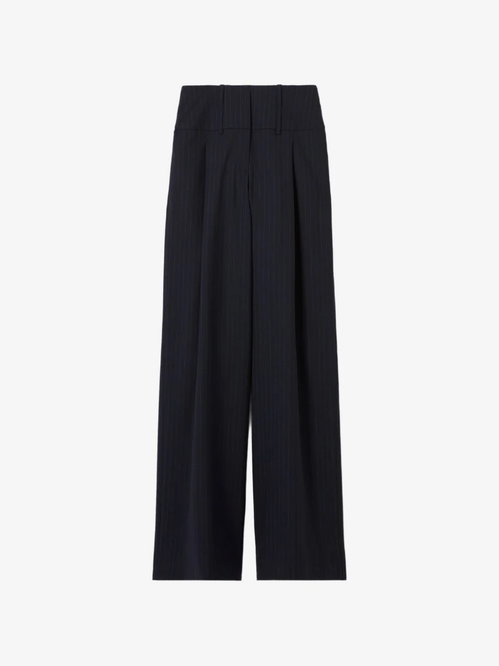 pinstripe-pattern pleated trousers - 1