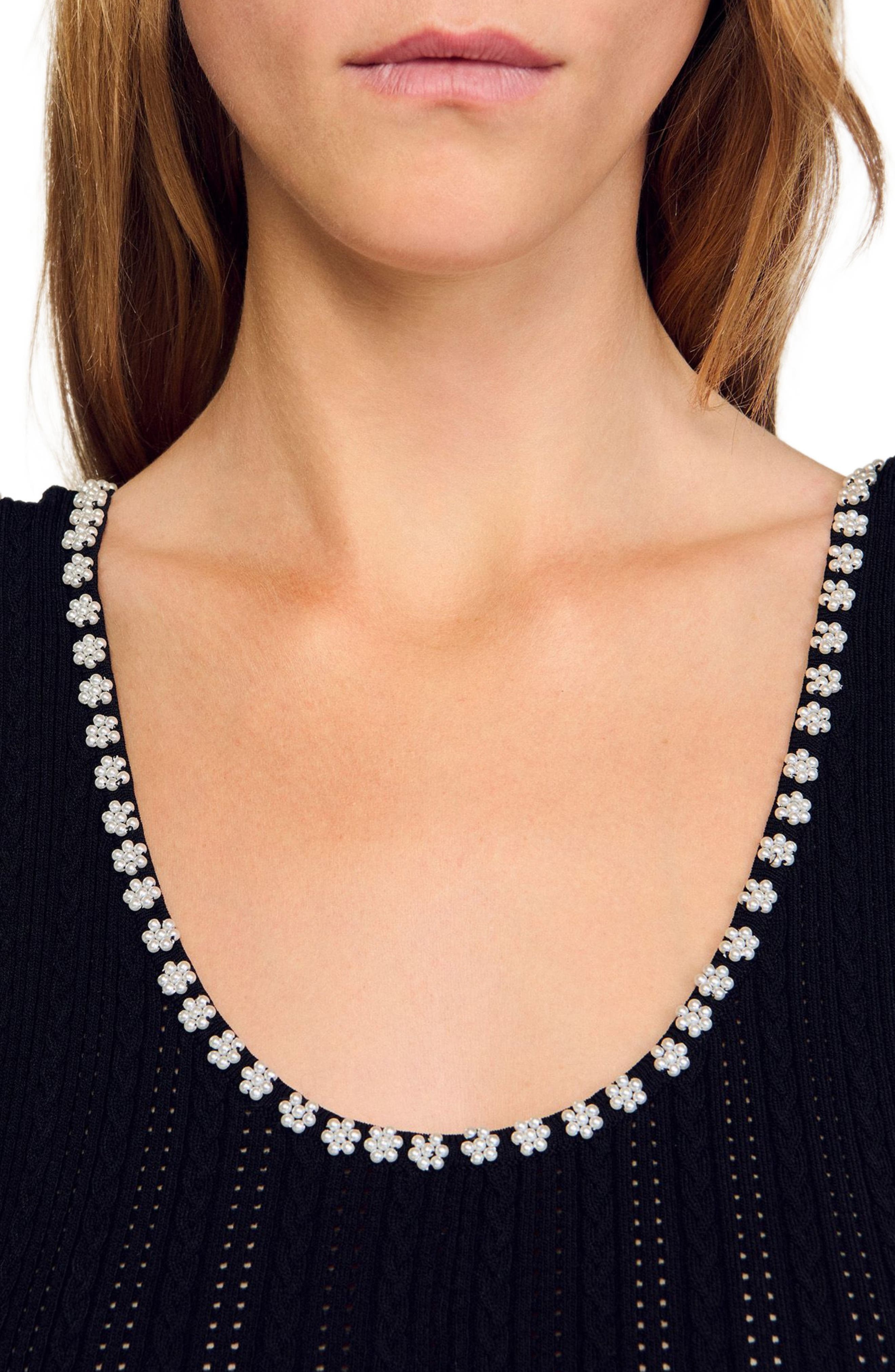 SANDRO Beaded dress in Black at Nordstrom - 5