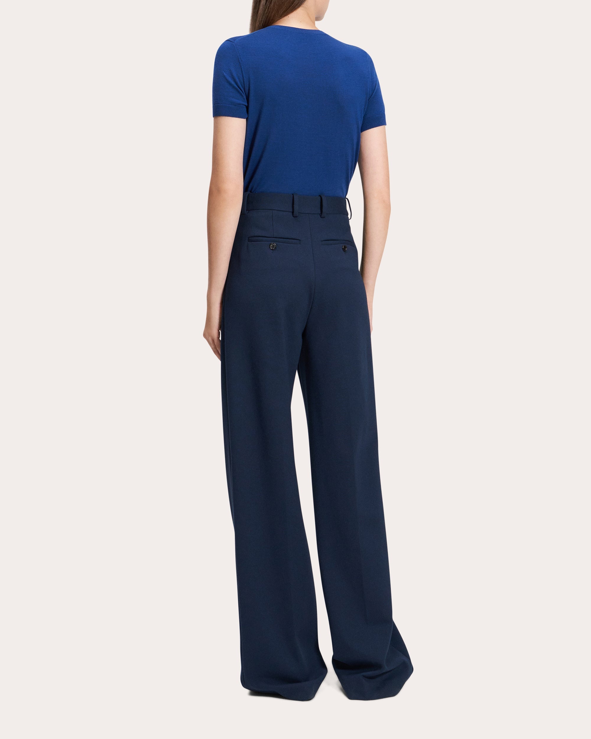 Classic Creased Straight-Leg Trousers - 5