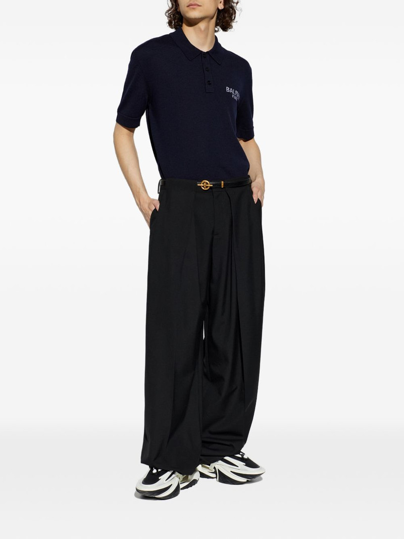Balmain logo-detail polo T-shirt outlook