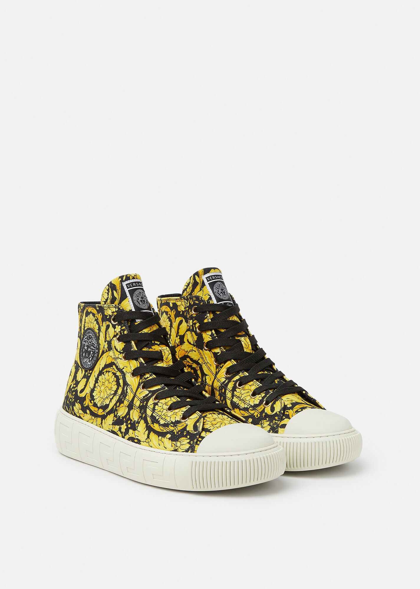 Greca Barocco Print High Top Sneakers - 2