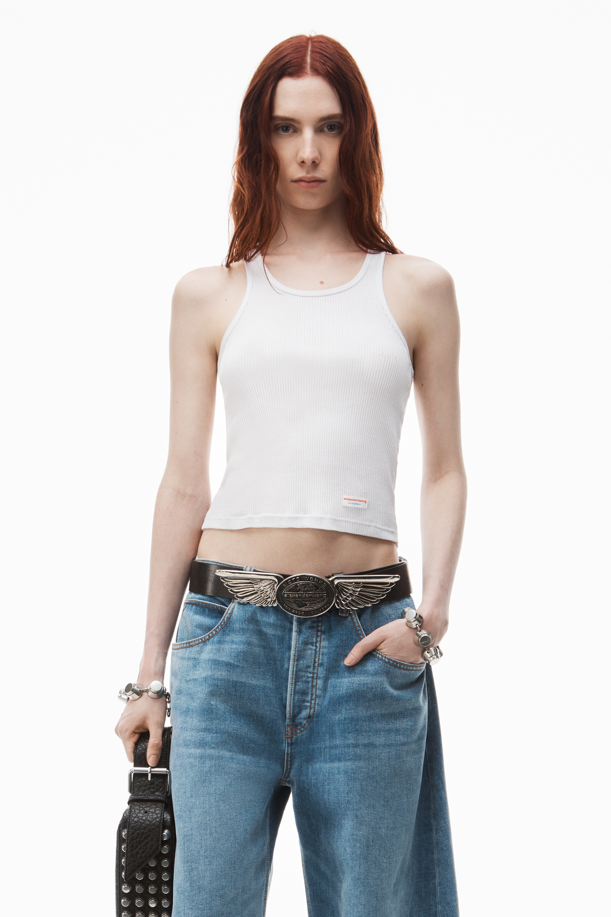 low-rise rounded oversized jeans - 6