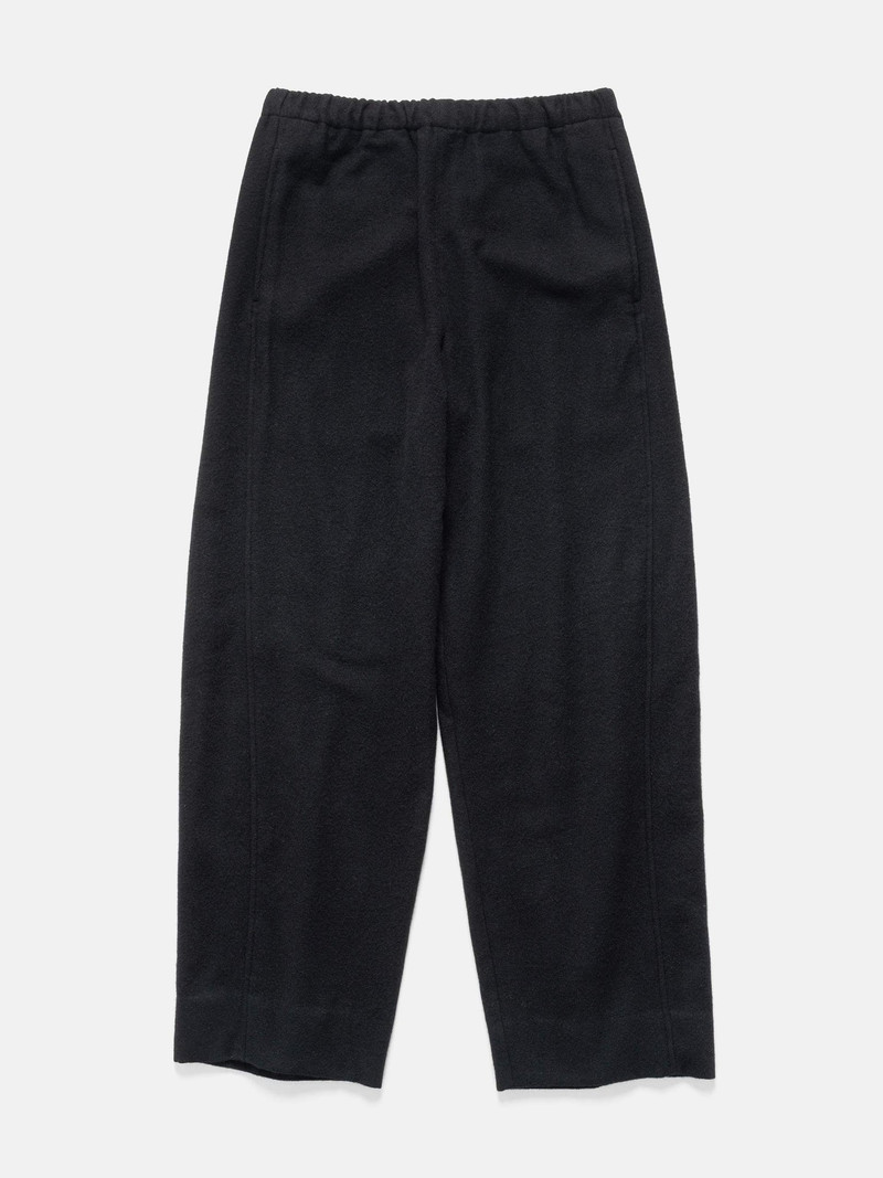 Wool/Cashmere Fleece Easy Twist Trousers Black 1