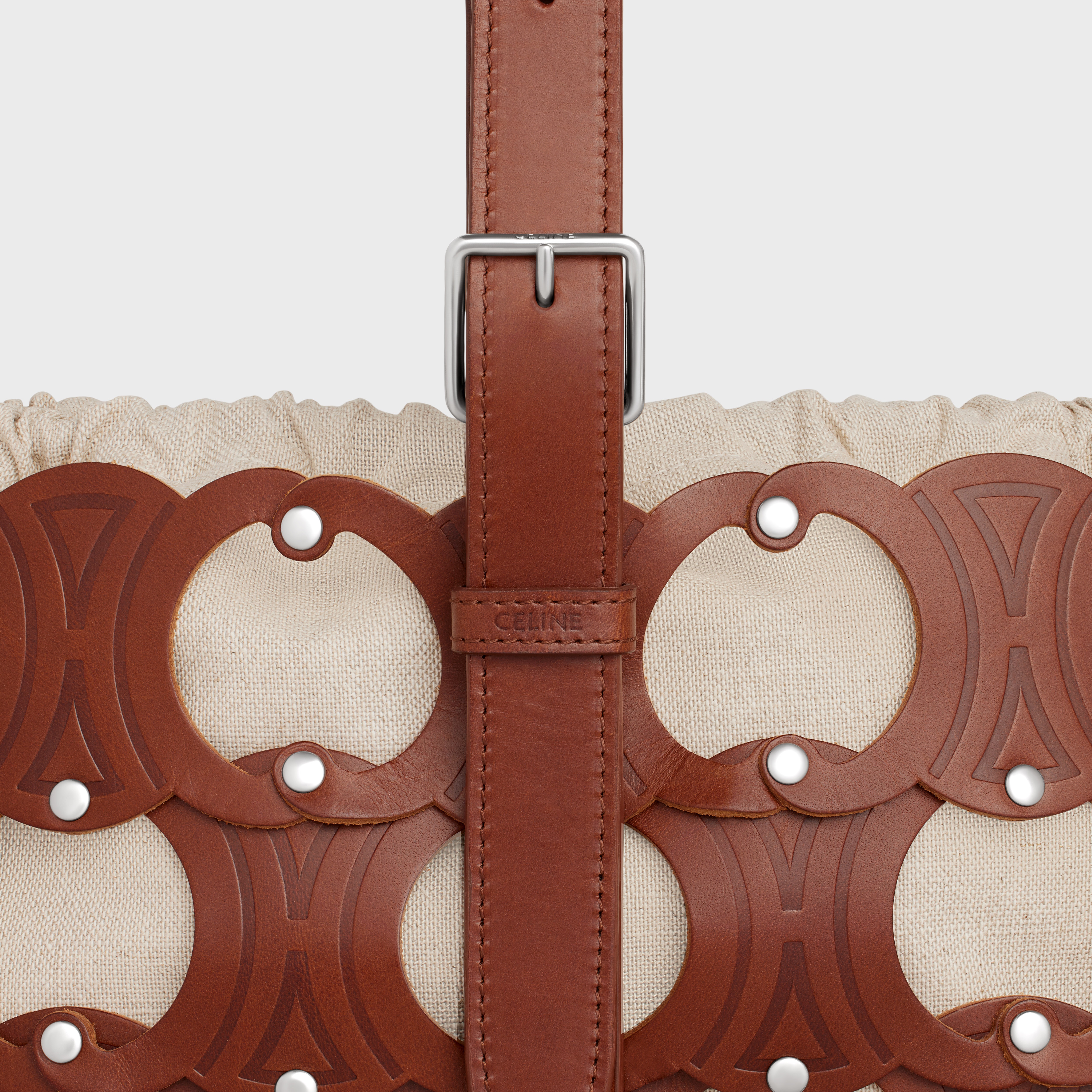 Picnic Basket triomphe patchwork in CALFSKIN - 5