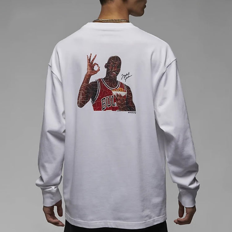 Air Jordan Flight MVP Long Sleeve T-Shirt 'White' DV8429-100 - 3