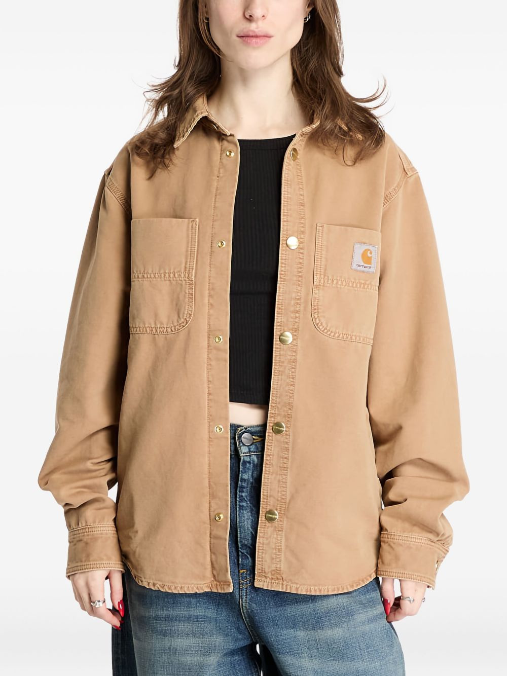 Conro patch-pocket button overshirt - 3