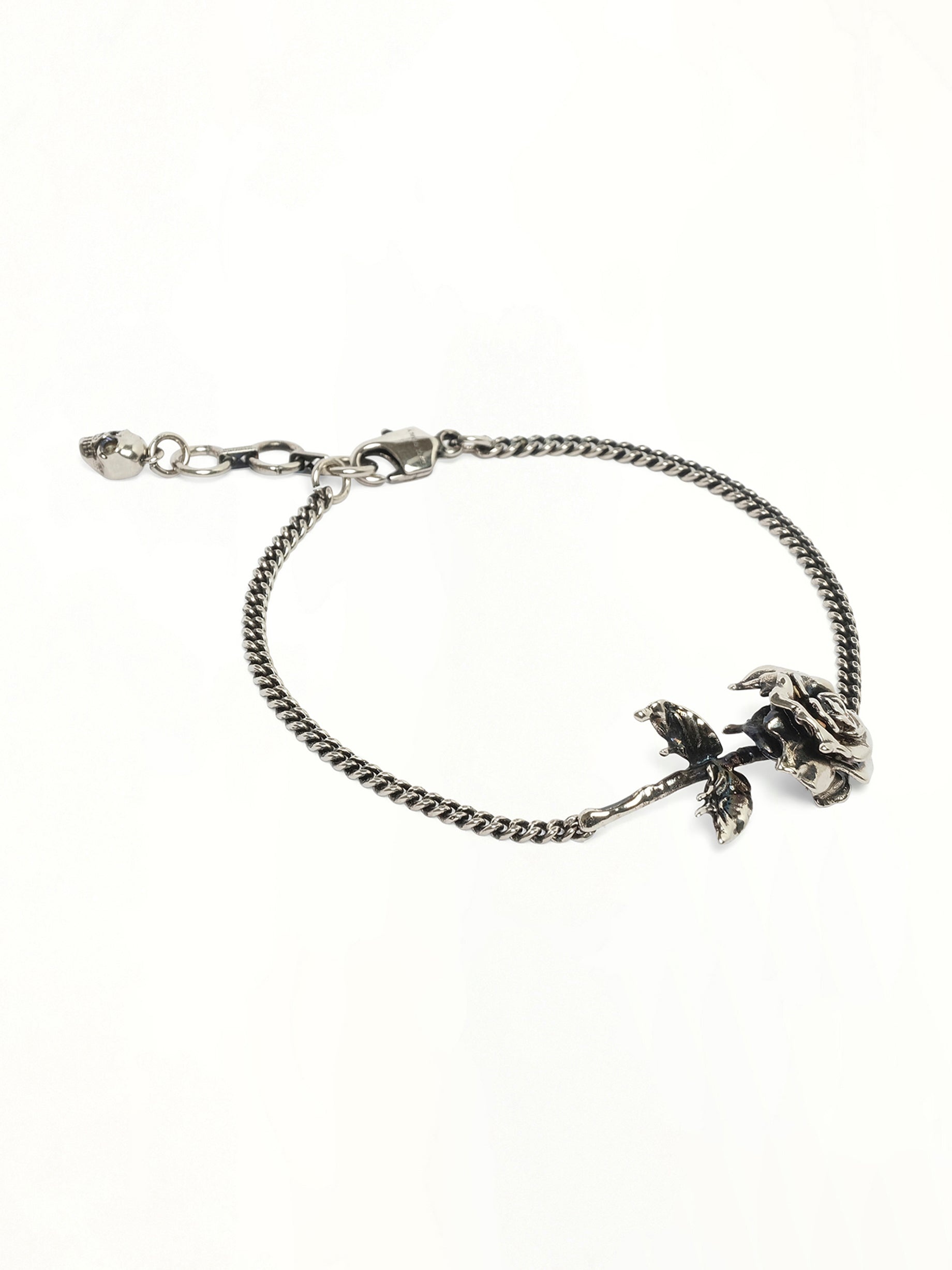 Dipped Rose Bracelet in Antique Silver - 2