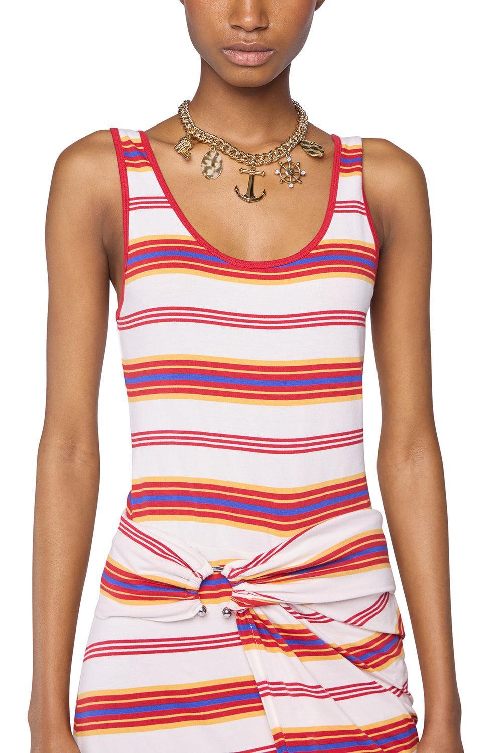 Stripe Robe Dress - 4