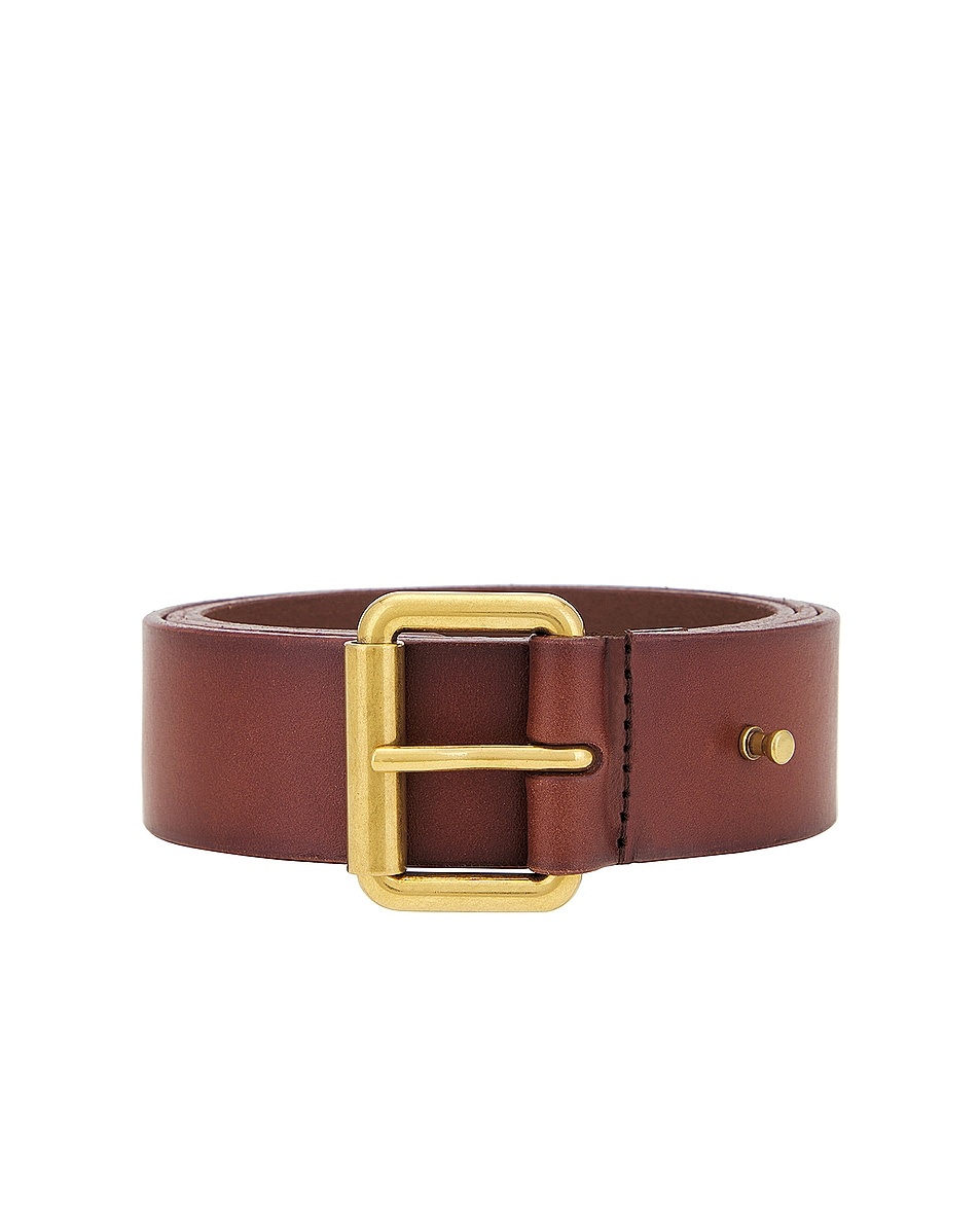 Square Buckle Long Belt - 4