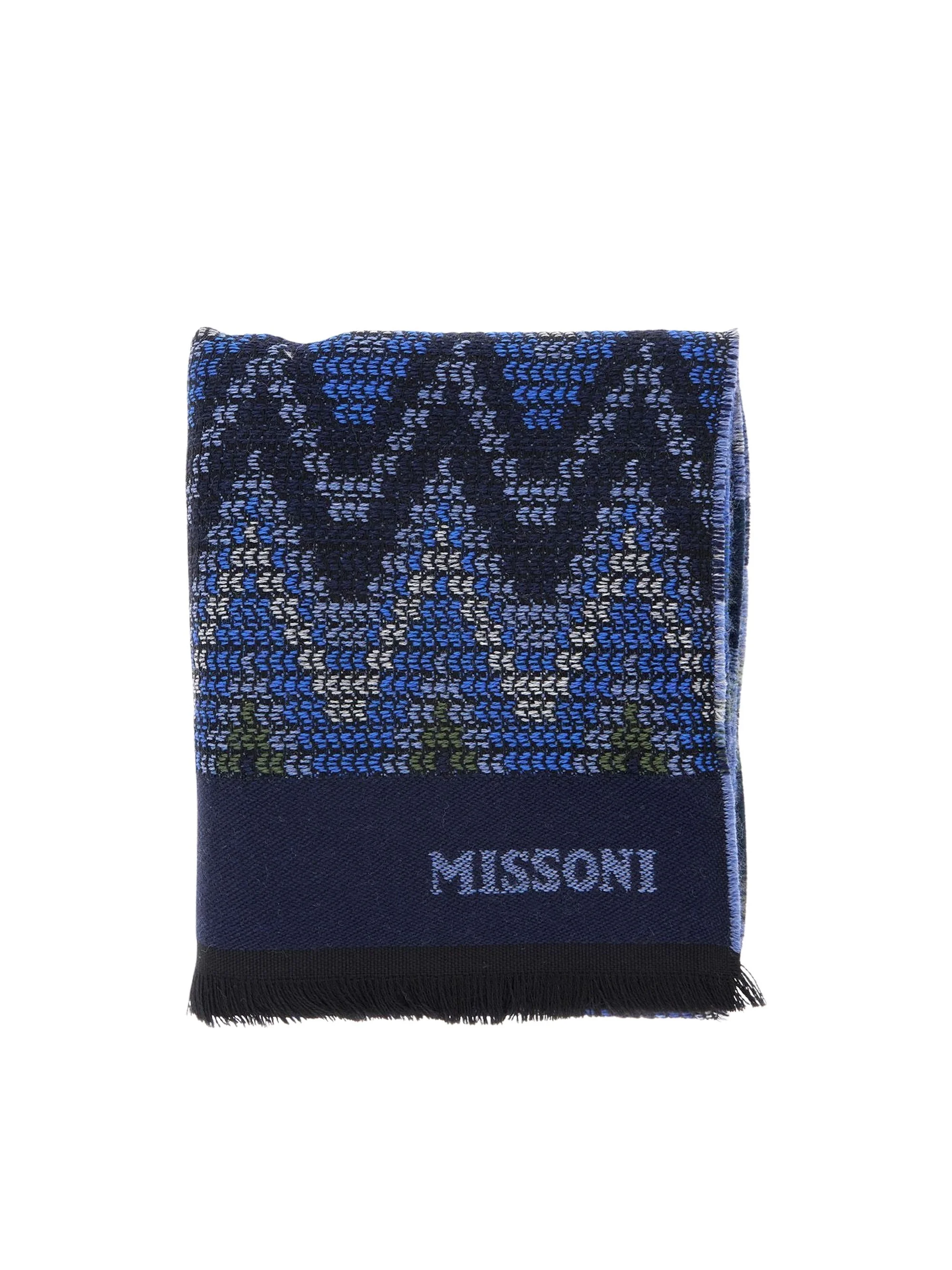 Zigzag Wool Scarf - 1