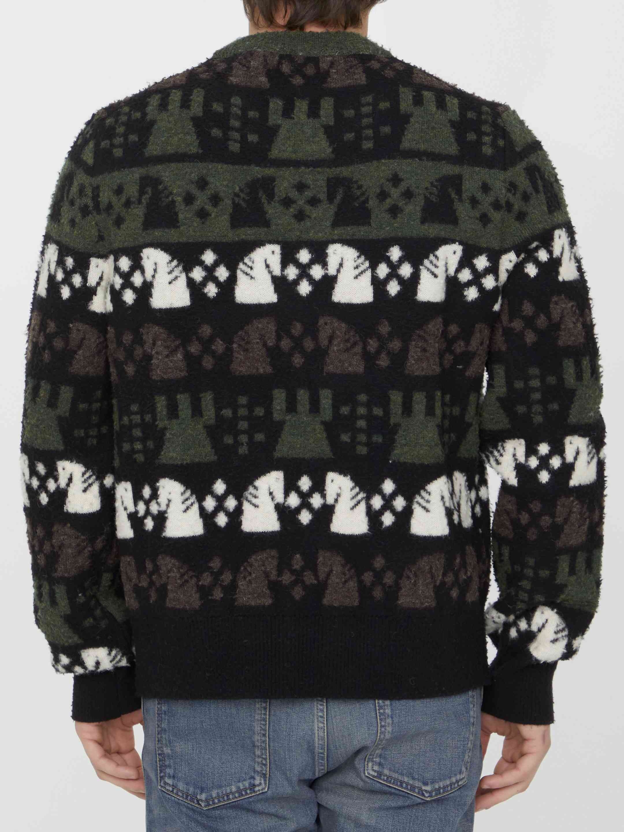 Burberry Men Chess Pattern Sweater - 4