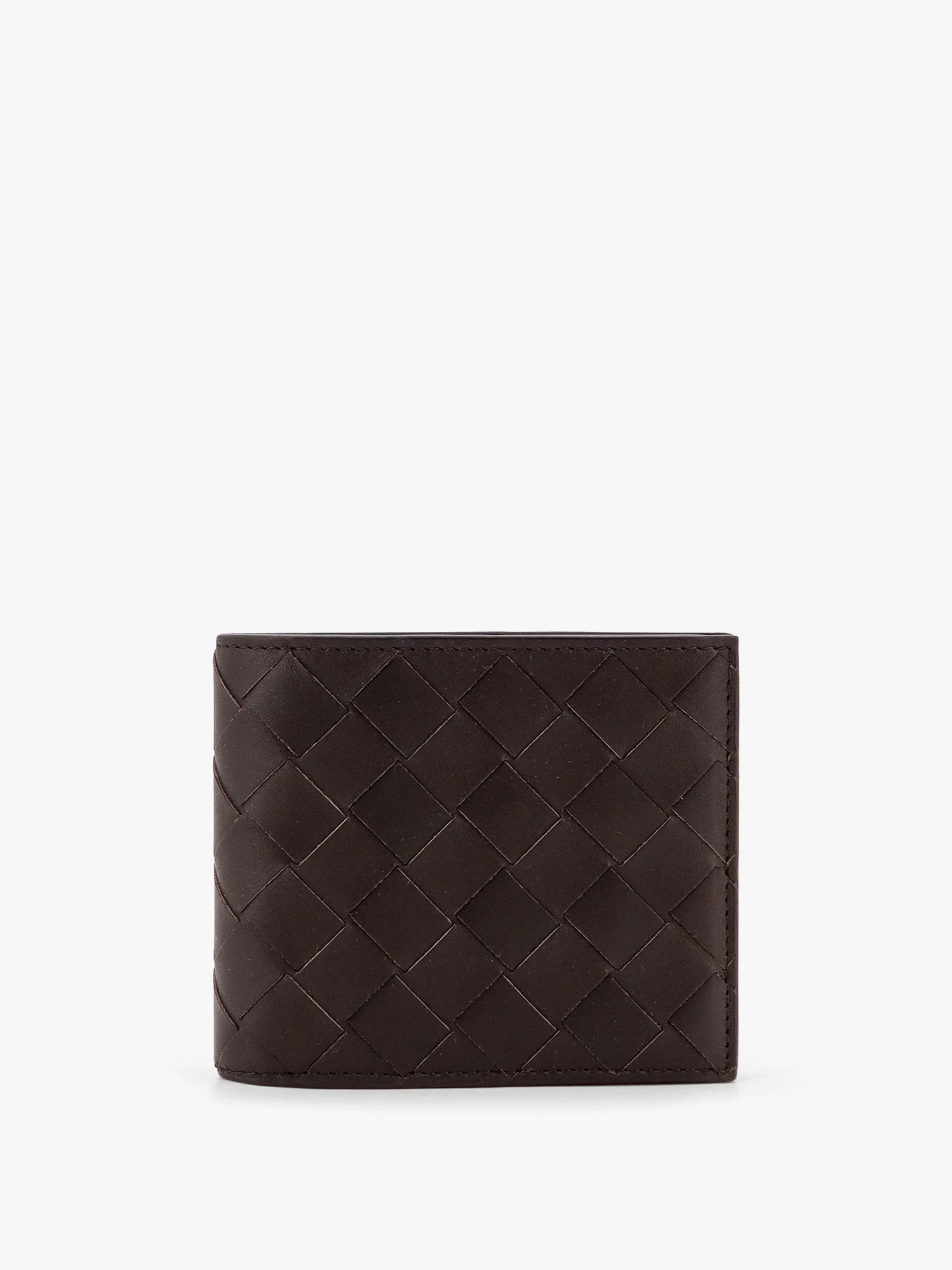 Bottega Veneta Men Leather Walllet With Intrecciato Motif - 1