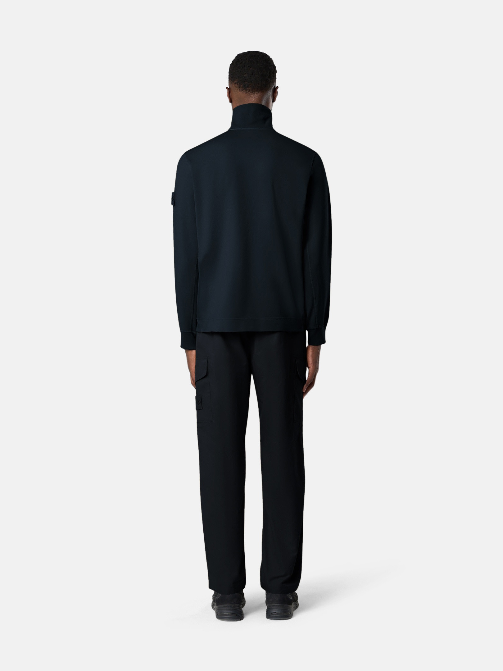 6100013 COTTON STRETCH FLEECE_STONE ISLAND GHOST - 7