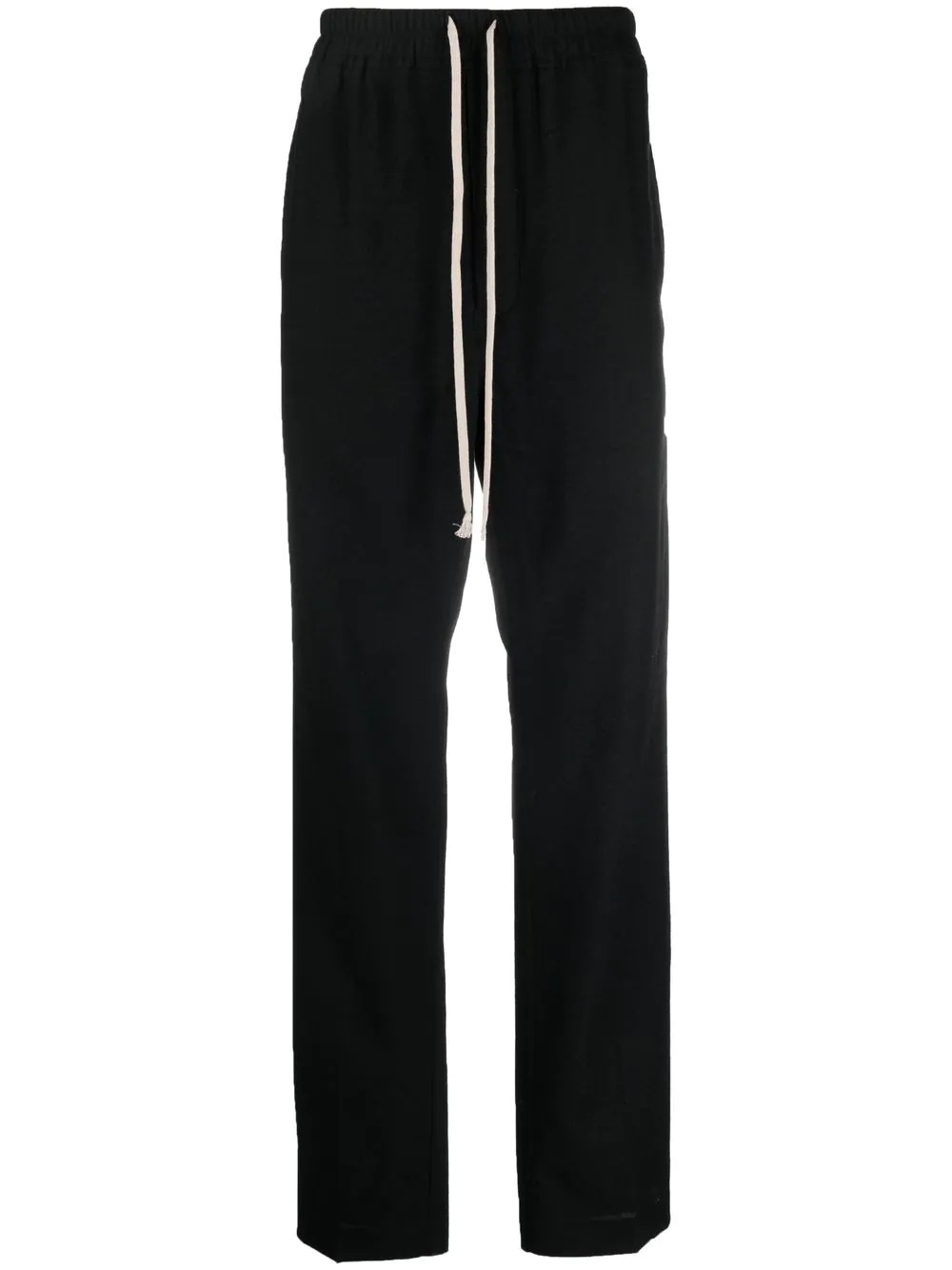 contrast-trim straight-leg trousers - 1