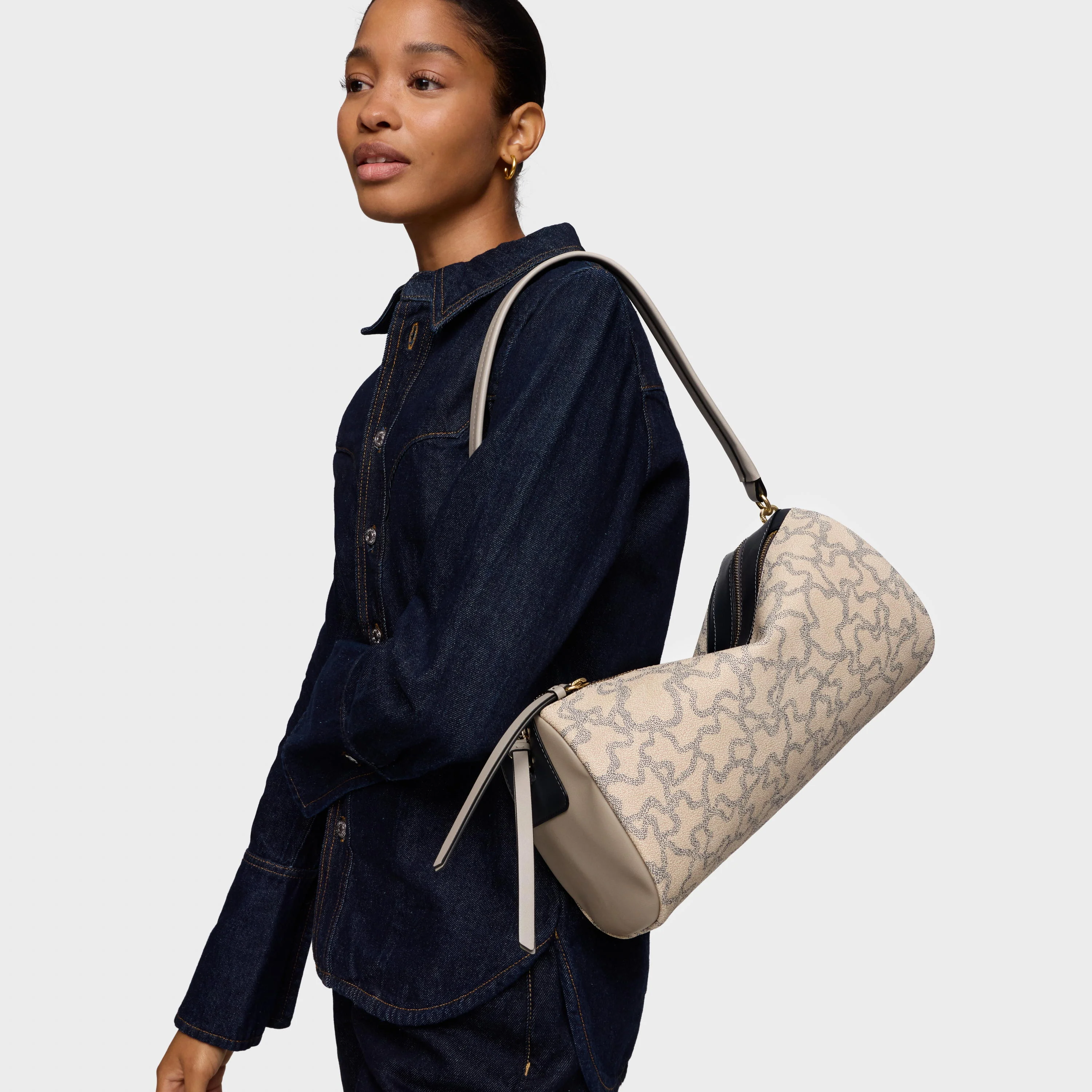 Medium taupe-colored Crossbody bag TOUS Kaos Icon - 1
