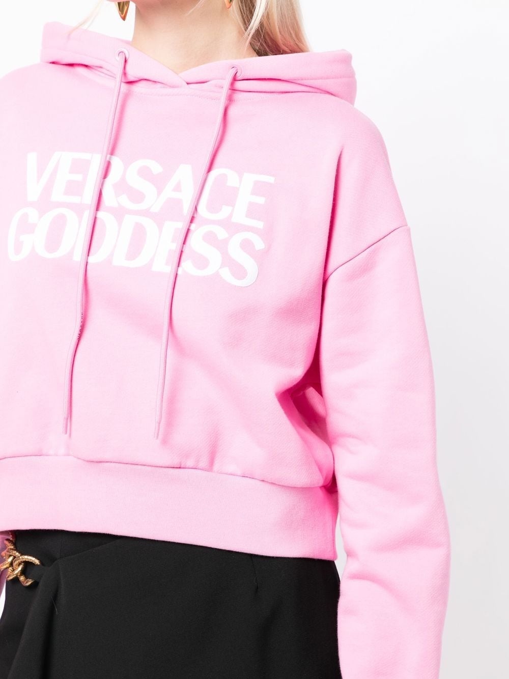 Versace Goddess logo hoodie - 5