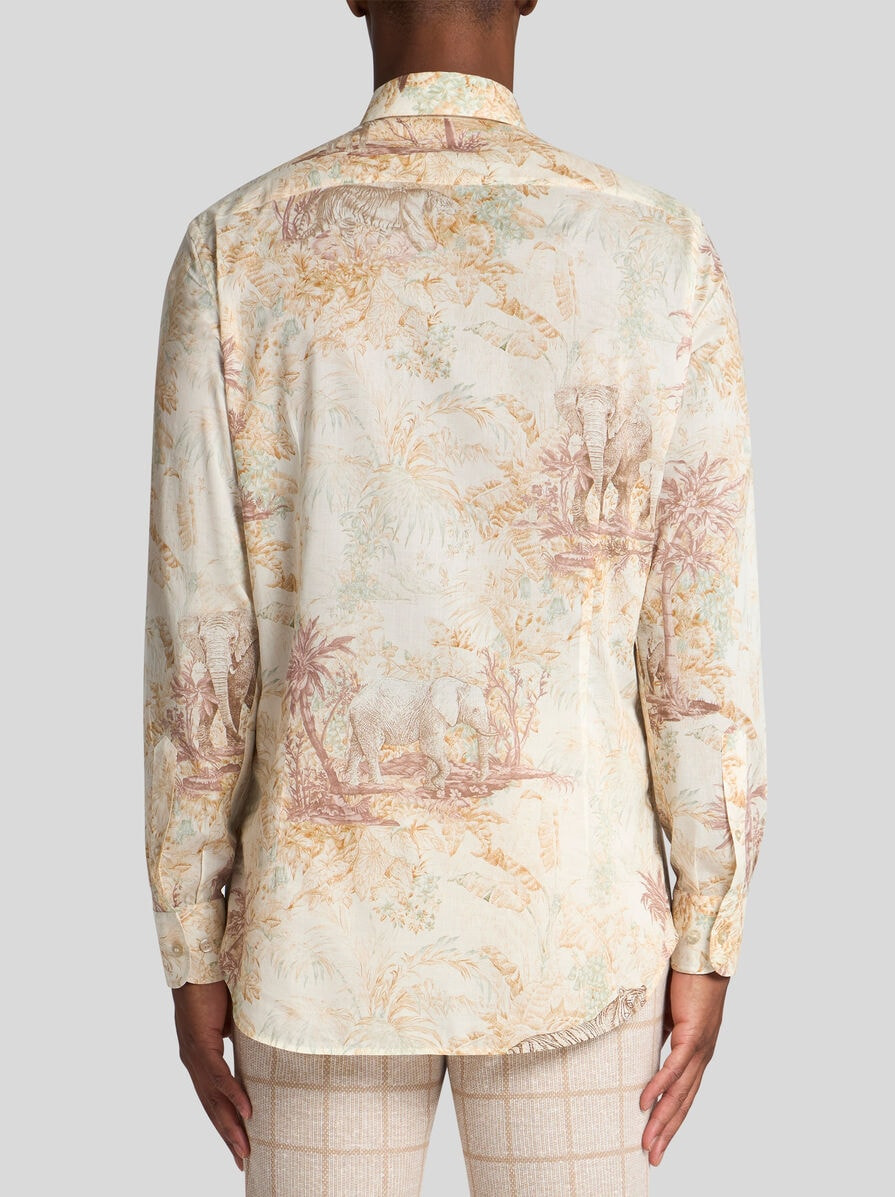 SAFARI-PRINT COTTON SHIRT - 4
