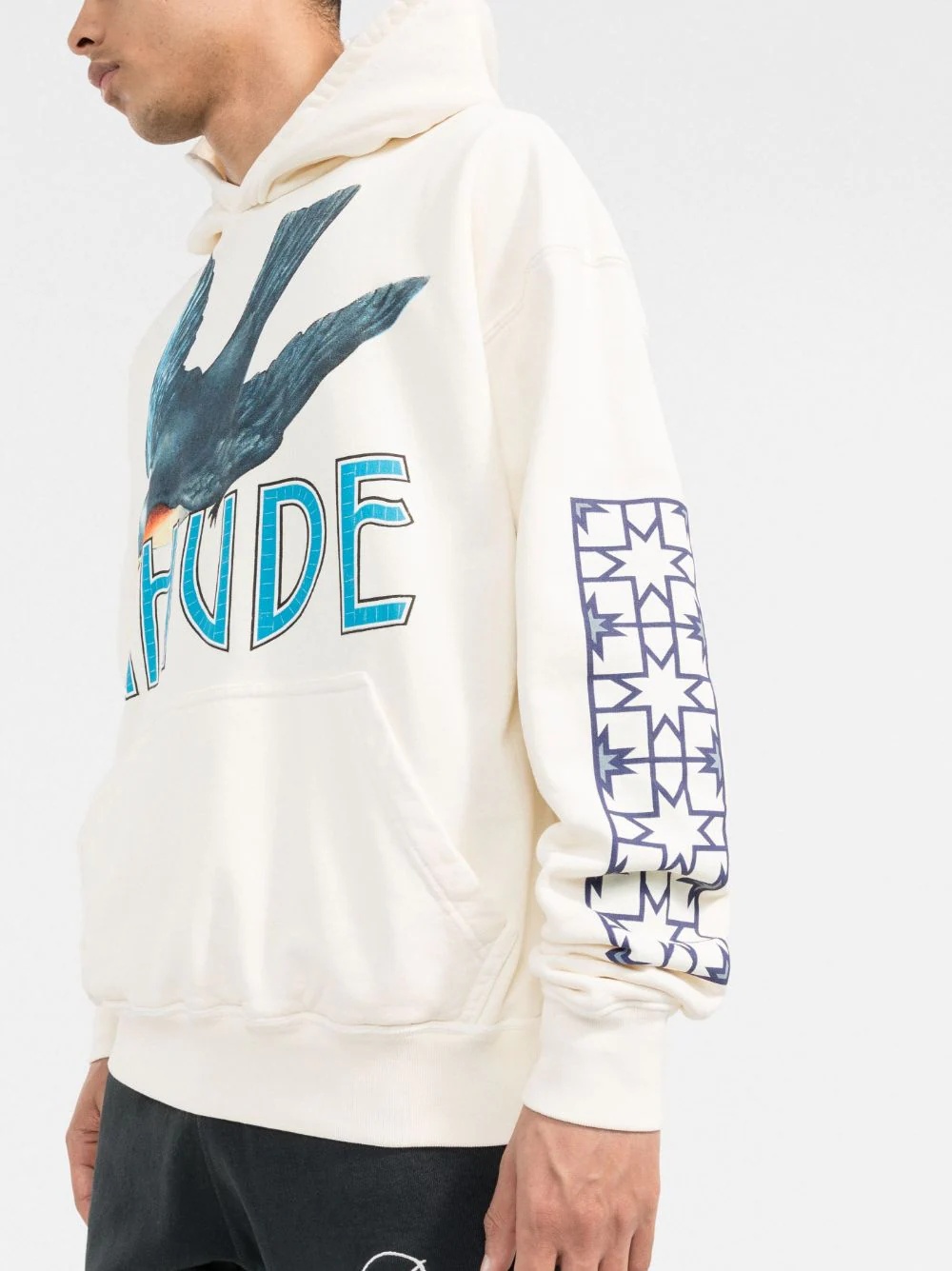 logo-print long-sleeve hoodie - 3