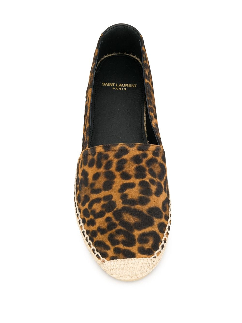 leopard print logo-embroidered espadrilles - 4