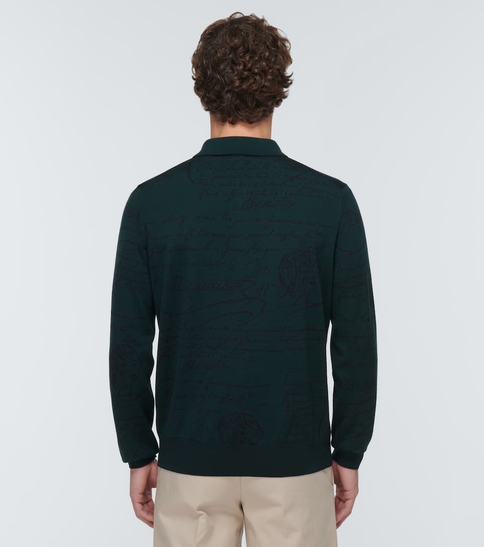 Scritto wool polo shirt - 4