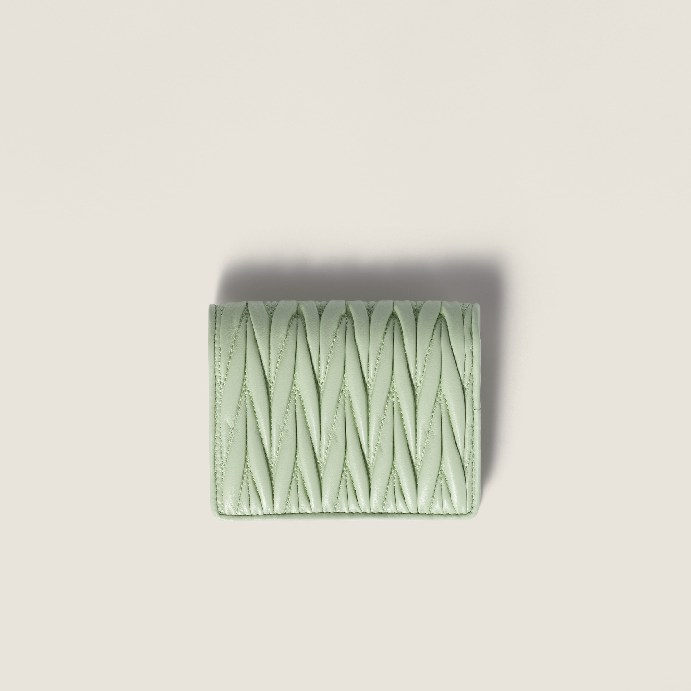 Small matelassé nappa leather wallet - 3