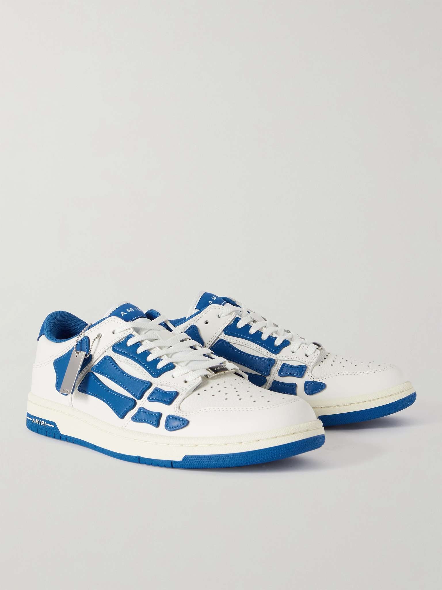 Skel-Top Colour-Block Leather Sneakers - 4