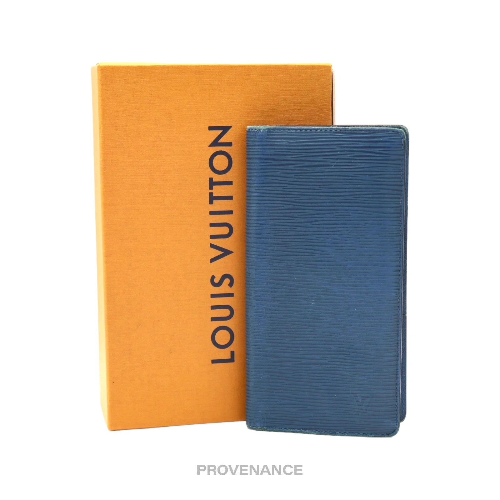 Louis Vuitton Brazza Long Wallet - Blue Epi Leather - 1