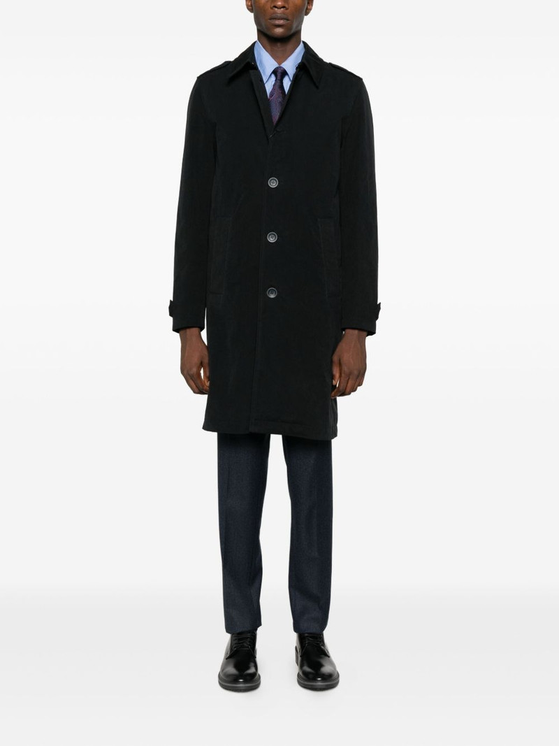 Herno buttoned single-breasted coat outlook