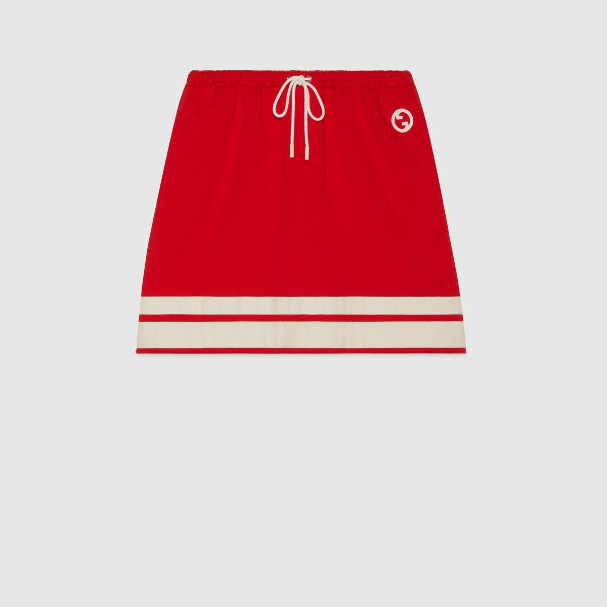Jersey skirt with Round Interlocking G - 1