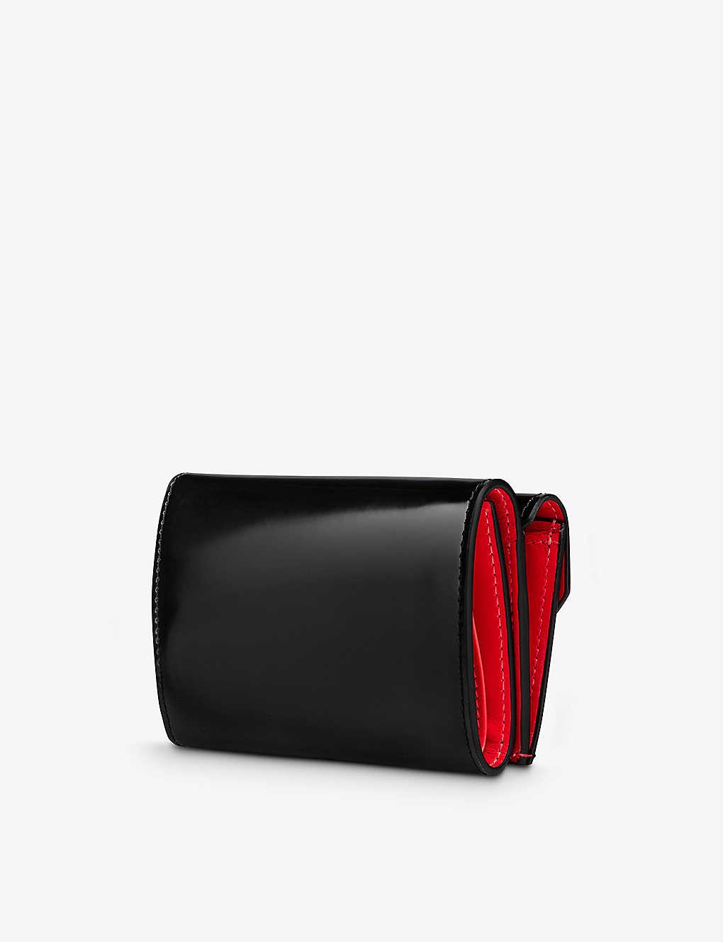 Loubi54 patent-leather wallet - 4