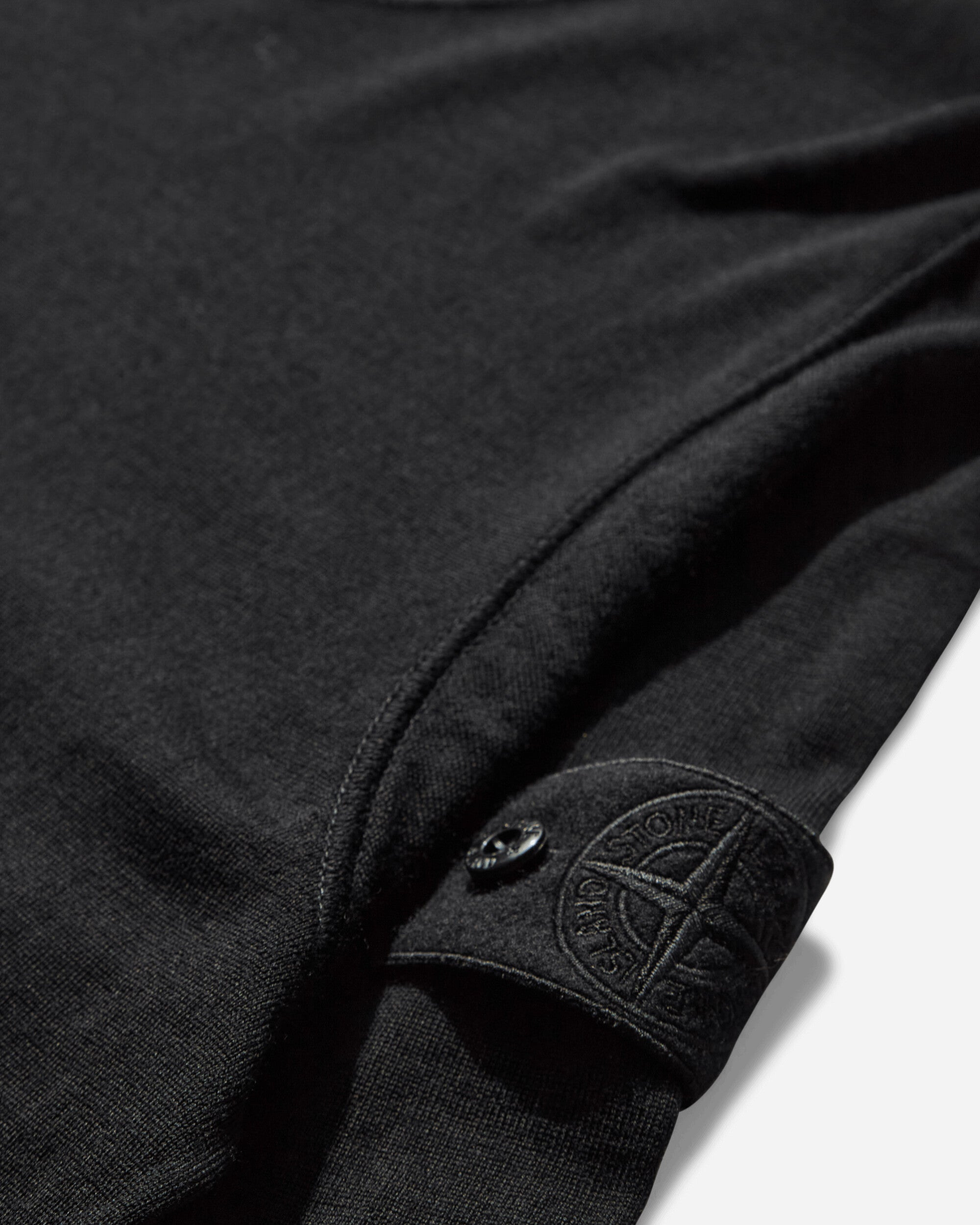 Men's Ghost Pure Light Wool Crewneck Sweater Black - 4