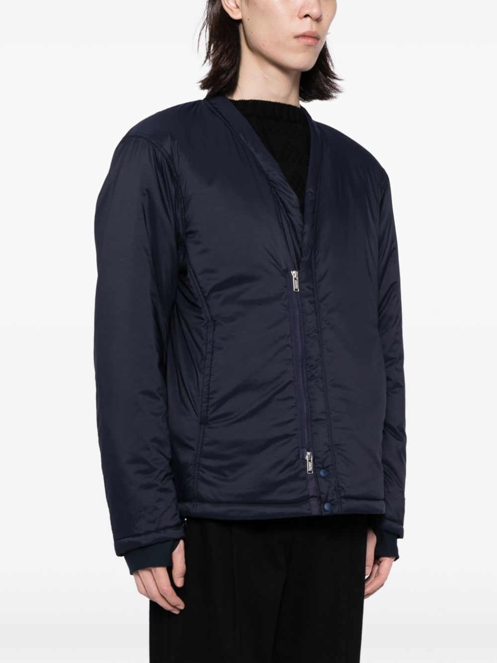 Monk V-neck padded jacket - 3