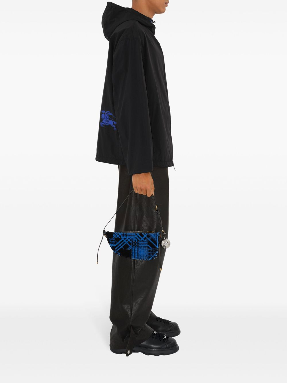 EKD-embroidered hooded lightweight jacket - 4