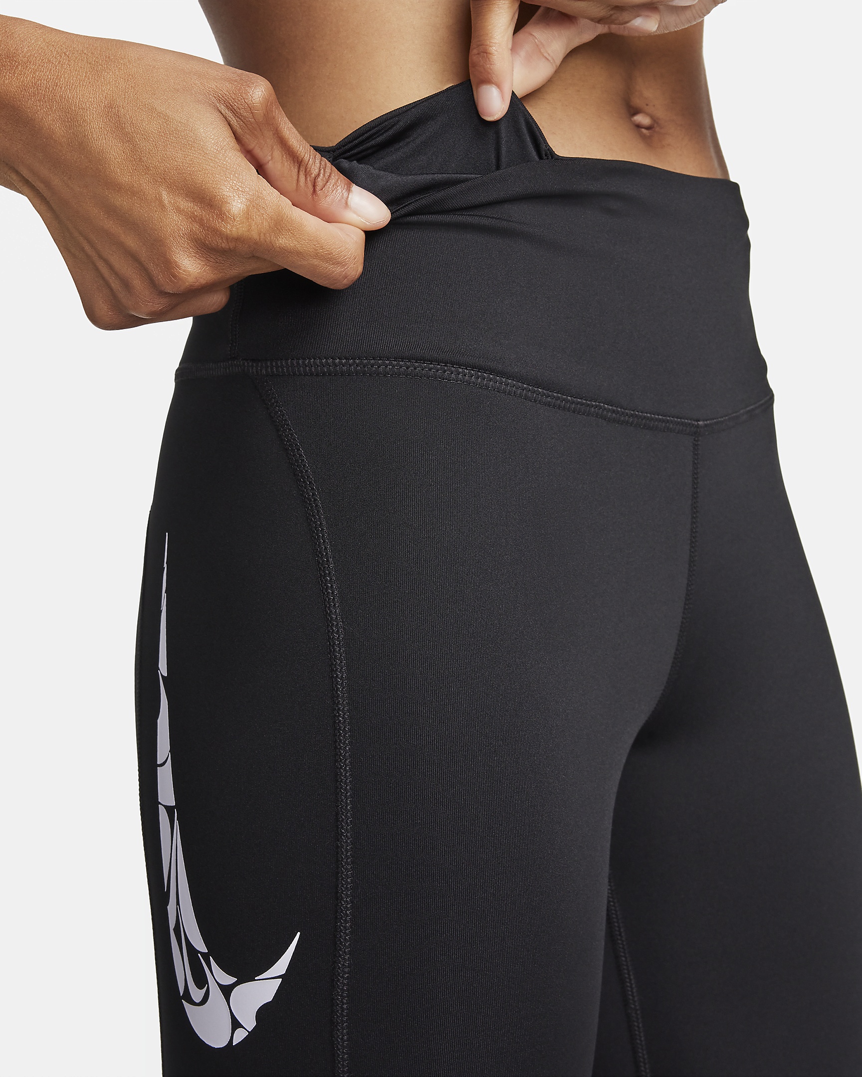 Nike Fast Women's Mid-Rise 7/8 Running Leggings with Pockets - 4