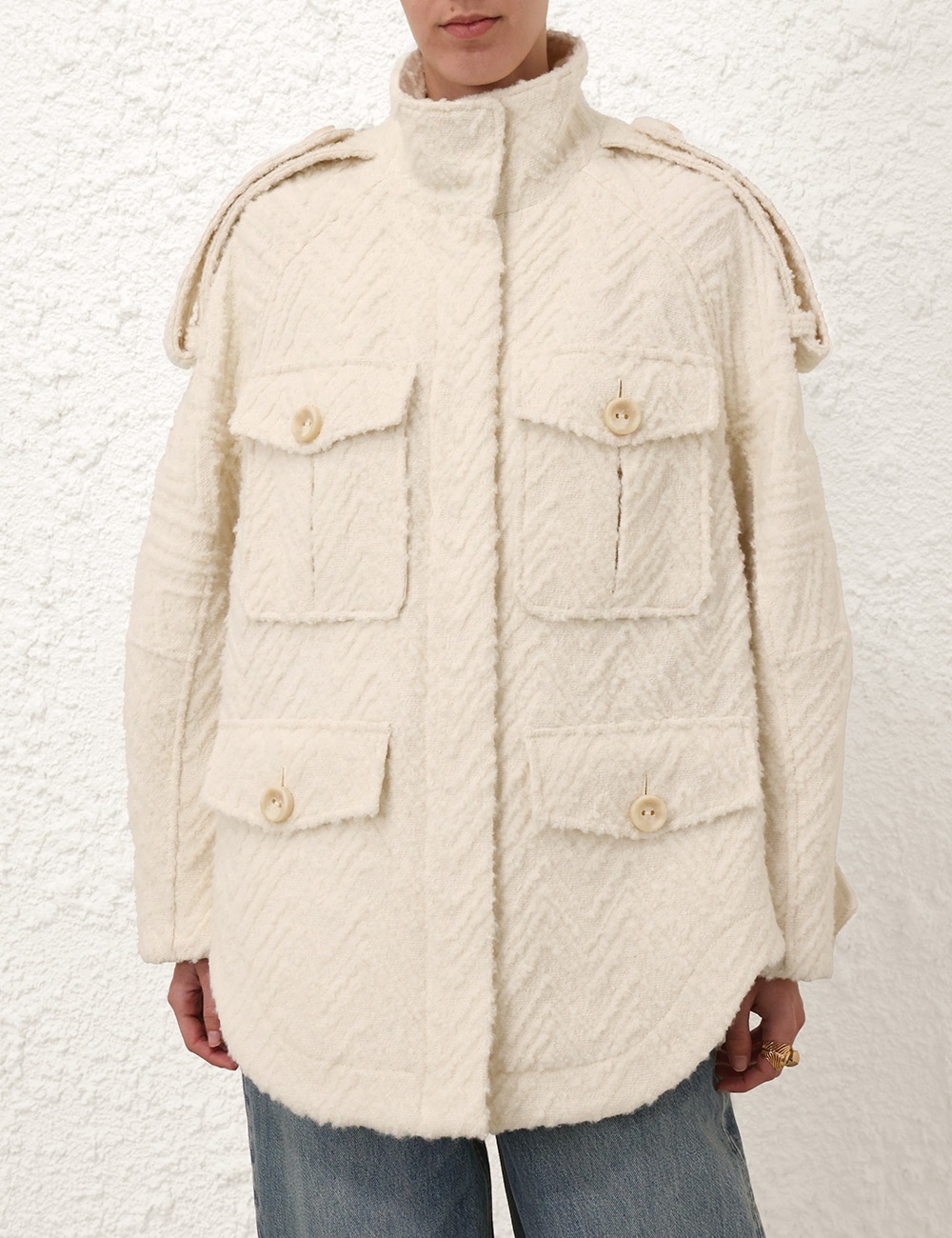 ILLUSTRATION CHEVRON JACKET - 2
