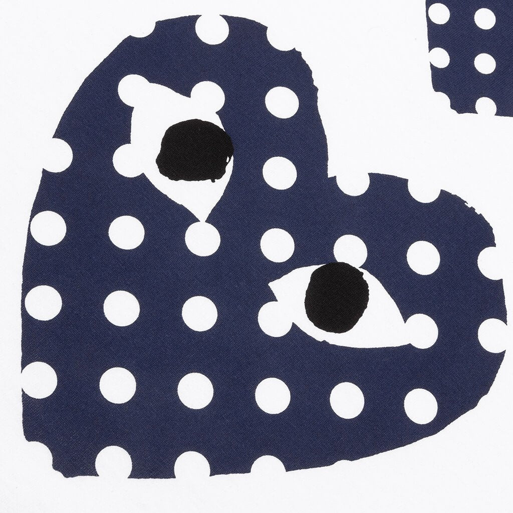 COMME DES GARCONS PLAY POLKA DOT DUO T-SHIRT - WHITE - 5