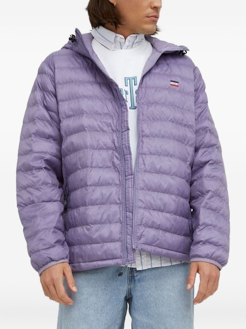 quilted hooded jacket - 1