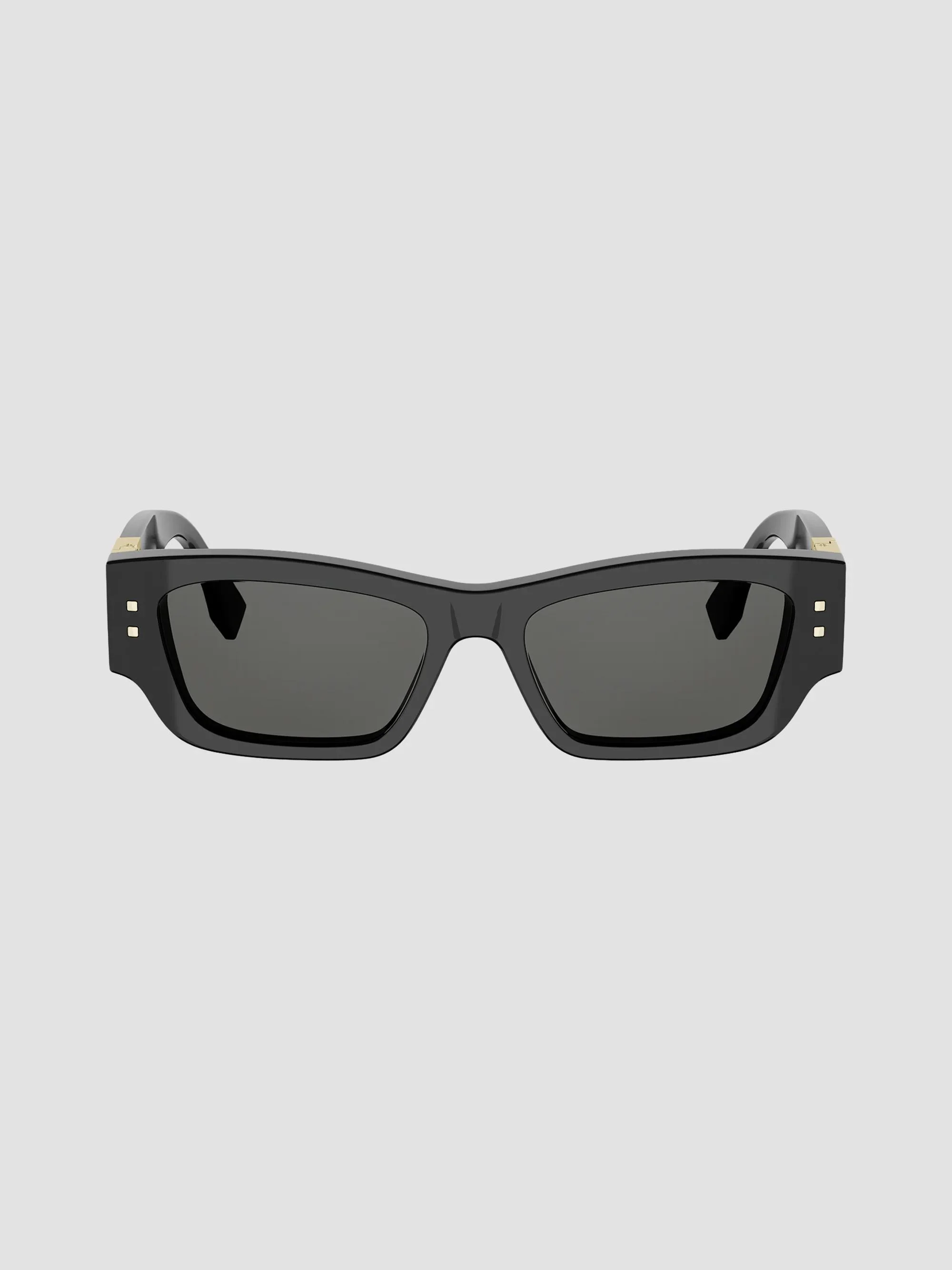 Women's Fendi Fold 53MM Cat-Eye Sunglasses - Black - 1