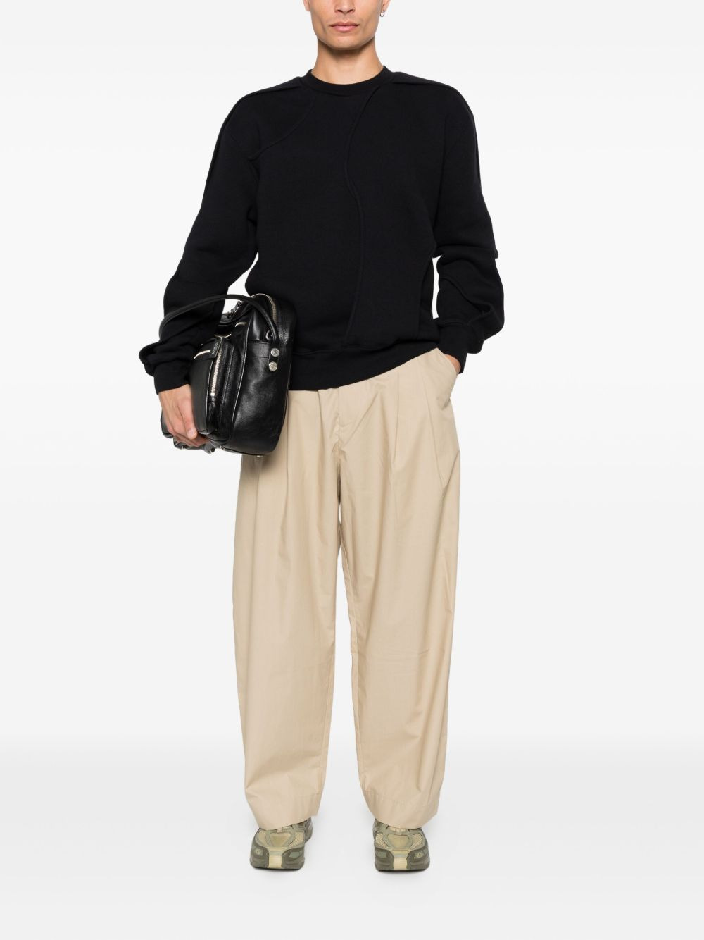 Linear cut-out sweatshirt - 3