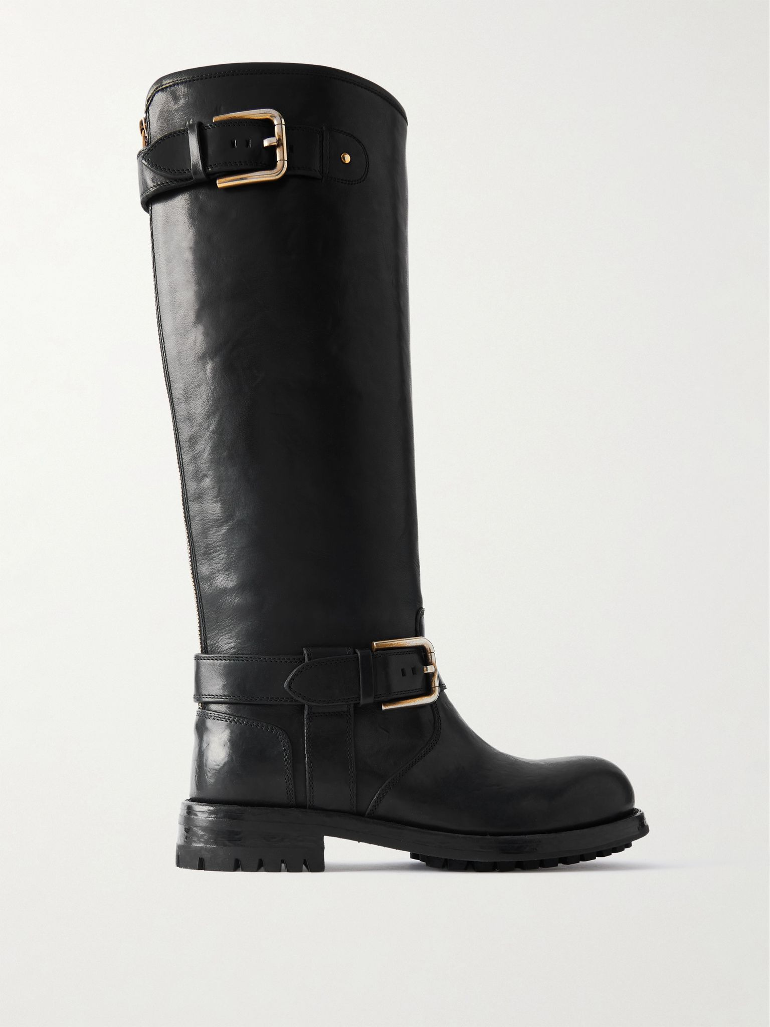 Like A Virgin leather biker boots Black - 1
