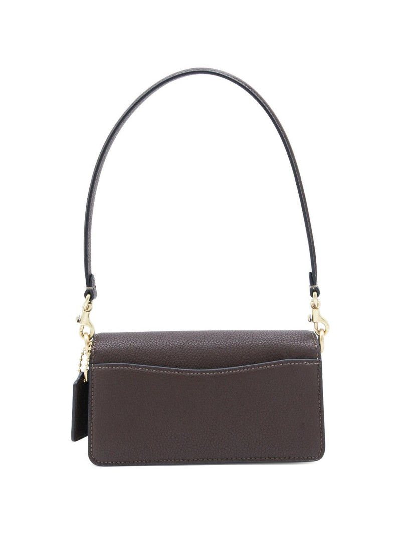 COACH C-buckle leather shoulder bag outlook