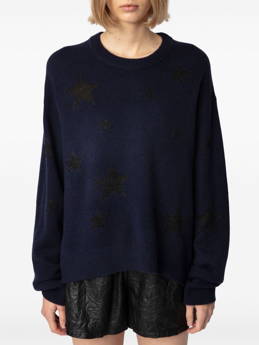 sequin-embellished jumper - 4