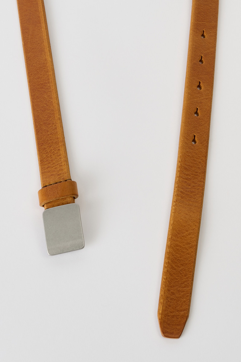 Our Legacy Speed Belt Hot Yellow Leather outlook