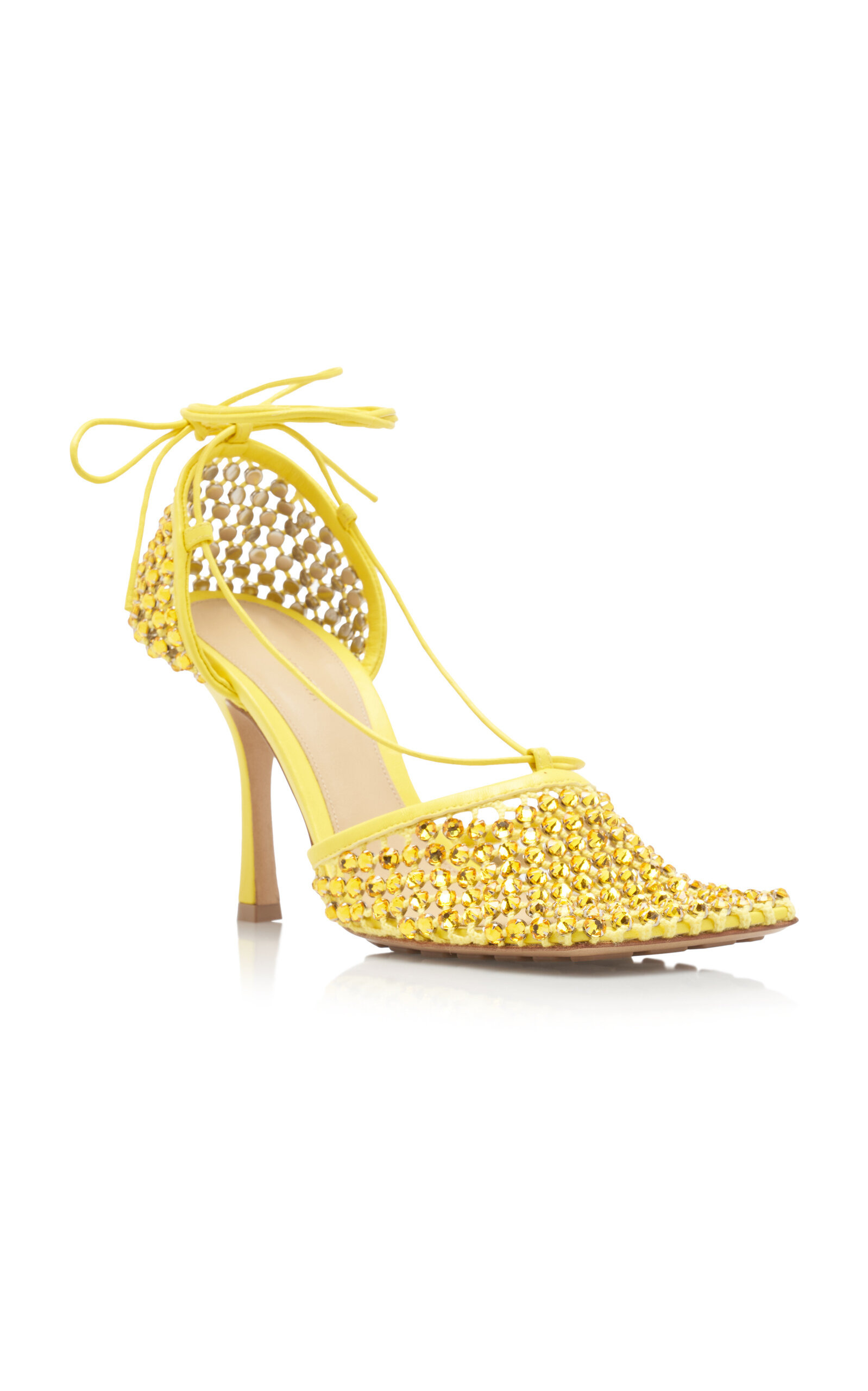 Sparkle Stretch Sandals yellow - 5