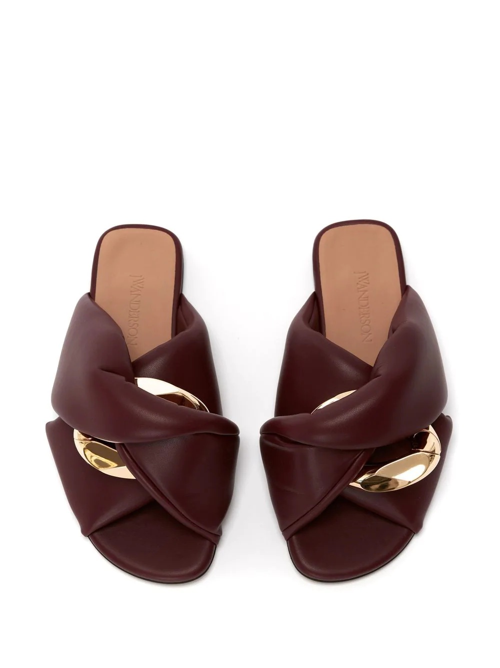 Chain Twist faux-leather sandals - 3